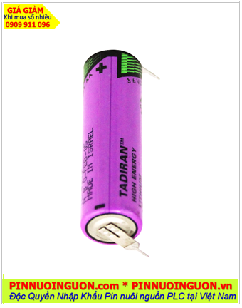 Tadiran TL-5104 (chân thép 2 chấu hàn), Pin nuôi nguồn PLC Tadiran TL-5104 lithium 3.6v AA 2100mAh